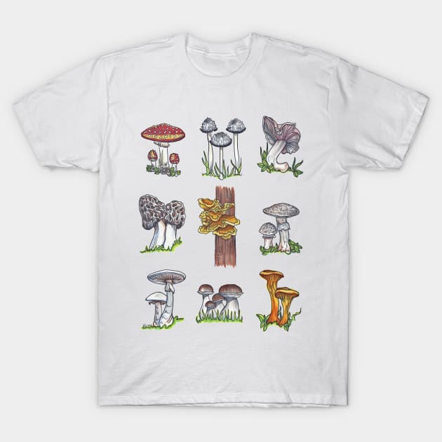 Fungii T-Shirt by jilliandohertyart